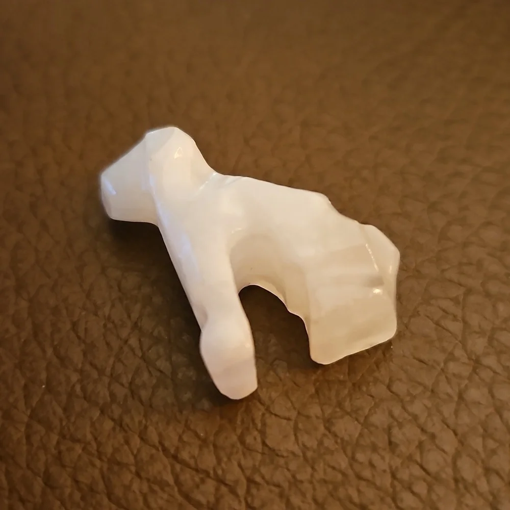 3/$30 Tiny Quartz Carved Dog Spirit Animal for Medicine Bag